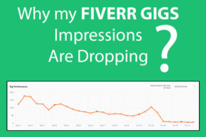 why my fiverr gig impressions are dropping?